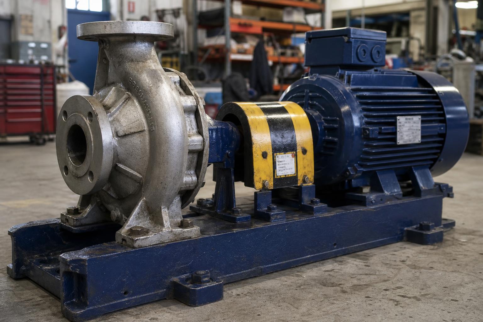 Stainless steel industrial centrifugal pump supplied by Pump Depot
